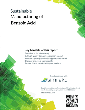 Sustainable Manufacturing of Benzoic Acid