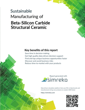 Sustainable Manufacturing of Beta-Silicon Carbide Structural Ceramic