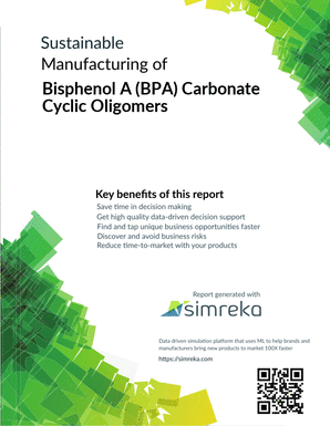 Sustainable Manufacturing of Bisphenol A (BPA) Carbonate Cyclic Oligomers