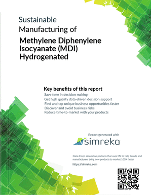 Sustainable Manufacturing of Methylene Diphenylene Isocyanate (MDI) Hydrogenated