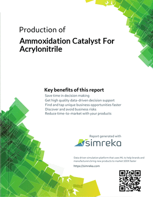 Production of Ammoxidation Catalyst For Acrylonitrile
