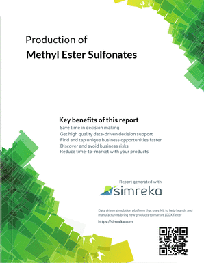 Production of Methyl Ester Sulfonates
