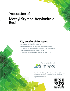 Production of Methyl Styrene-Acrylonitrile Resin