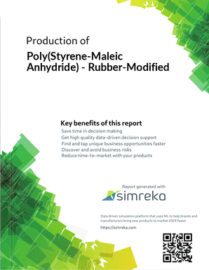 Production of Poly(Styrene-Maleic Anhydride) - Rubber-Modified