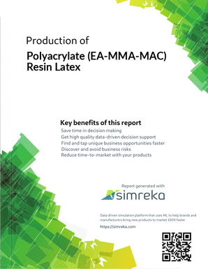 Production of Polyacrylate (EA-MMA-MAC) Resin Latex