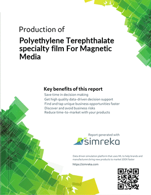 Production of Polyethylene Terephthalate specialty film For Magnetic Media