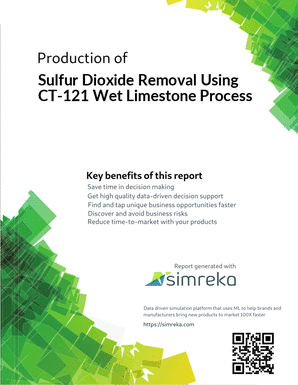 Production of Sulfur Dioxide Removal Using CT-121 Wet Limestone Process